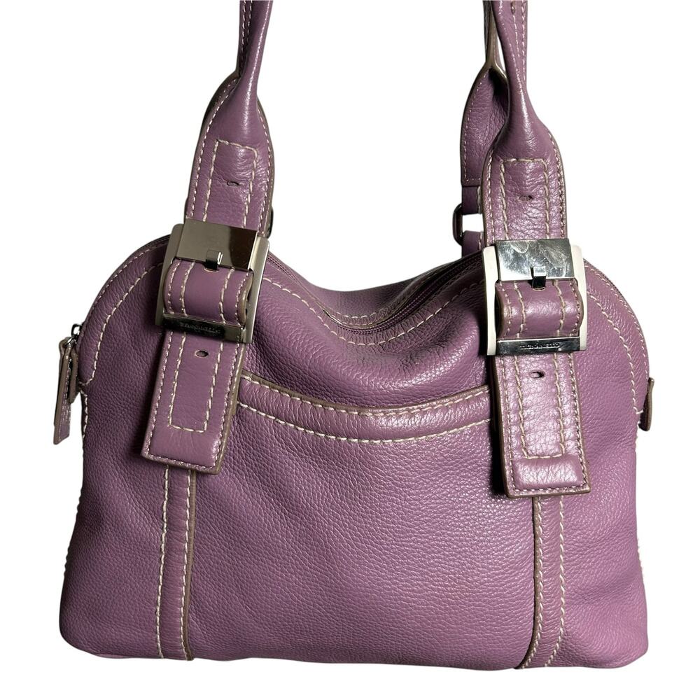 Tiganello Lilac Purple Leather Shoulder Bag